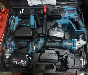 A Set Bosch 118v Cordless Power Tools Accessories