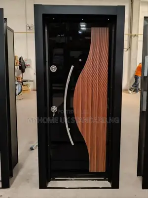 Premium Black Brown Security Turkish Door With Accessories