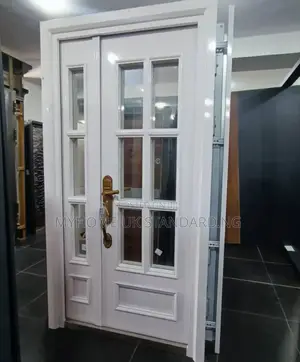 White Luxury Security Door Glass