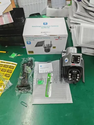 Rotational Solar Powered 4gd Card Dual Lens CCTV Camera