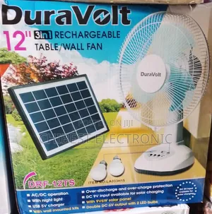 Duravolt Rechargeable Table Fan 3 in 1