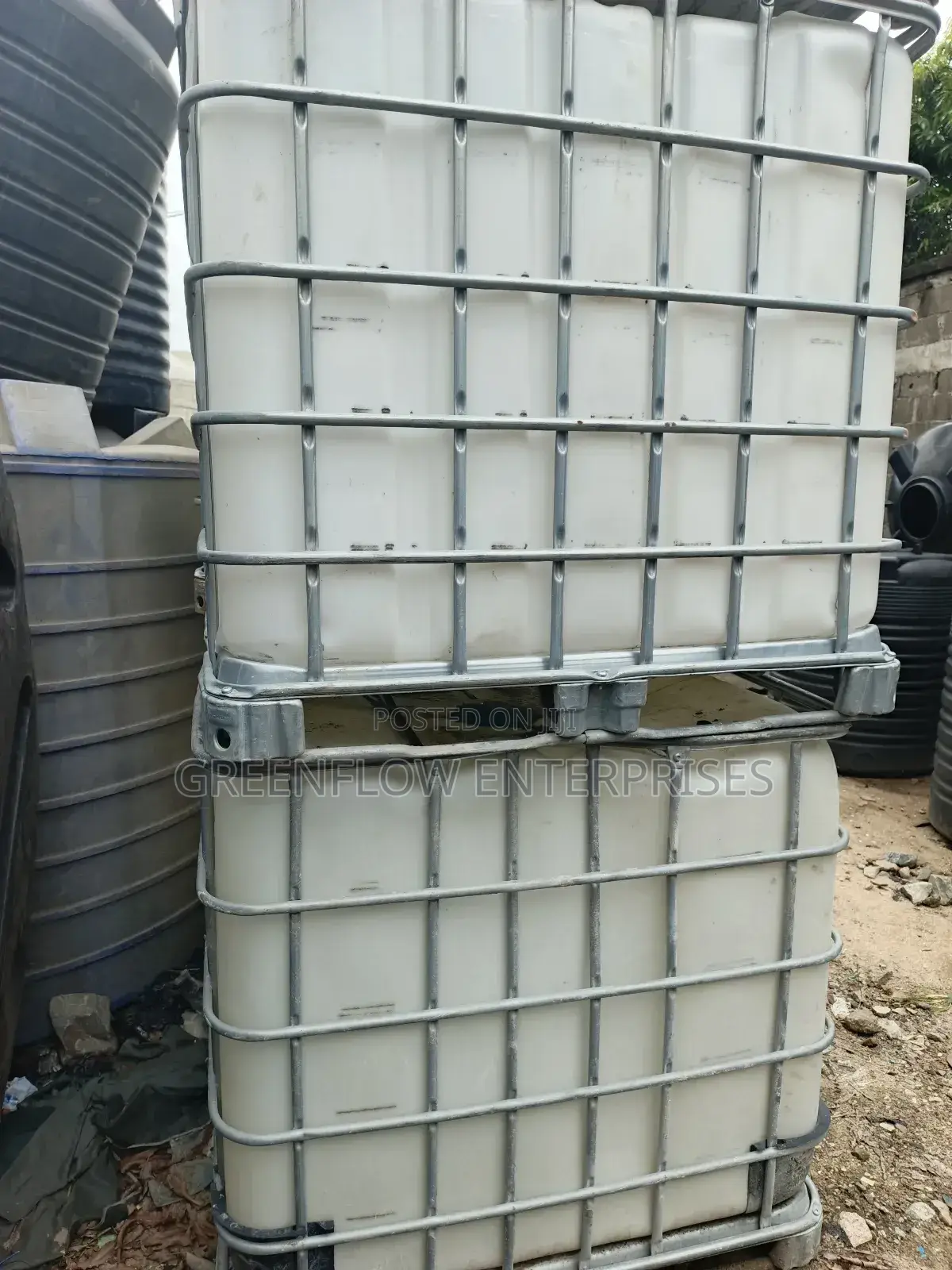 White Storage Tank