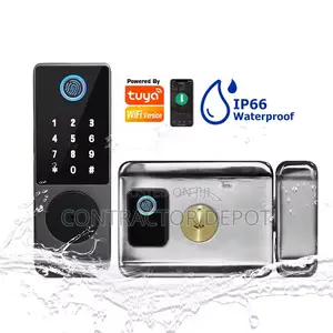 Waterproof Double Side Fingerprint Rim Smart Gate Lock