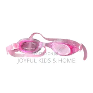 Kids Swim Google With Detachable Ear Plug -Pink,Blue Multi