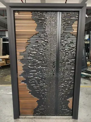 German Copper Door Bible Design
