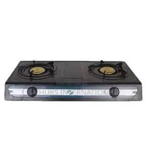 SMP Tabletop Two Burner Gas Cooker Silver/Black