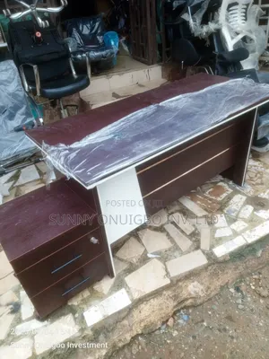Executive Office Table With Side Drawer