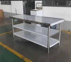 3 Layer Stainless Steel Kitchen (3 Step) Work Table