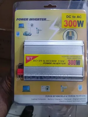 Wt Power Inverter - 300w 12v Dc to 220v AC Car