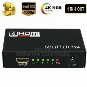 4 Port Hdmi HDCP Splitter 1×4 Full Hd 3d 