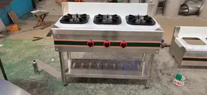 Industrial Free Standing 3 Burner Stove Gas Cooker