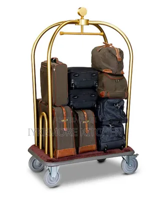Hotel Gold Trolley and Luggage Cart