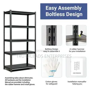 Upgraded Easy Assembly Boltless Design Shelving