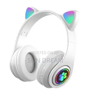 Cat Bluetooth Headphones Wireless Headset Kid Birthday Gift