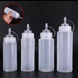 White Plastic Squeeze Bottle
