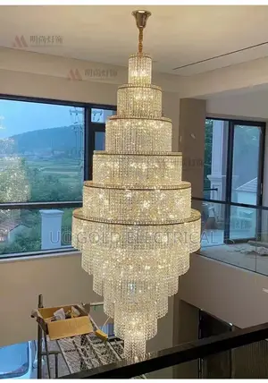 Nordic Villa Crystal Pendant Hotel Lobby Large Chandelier