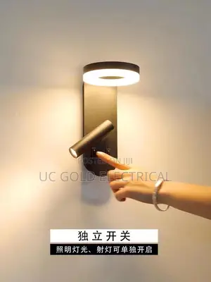 New Minimalist Wall Lamp Rotatablespotlight Creative Bedroom