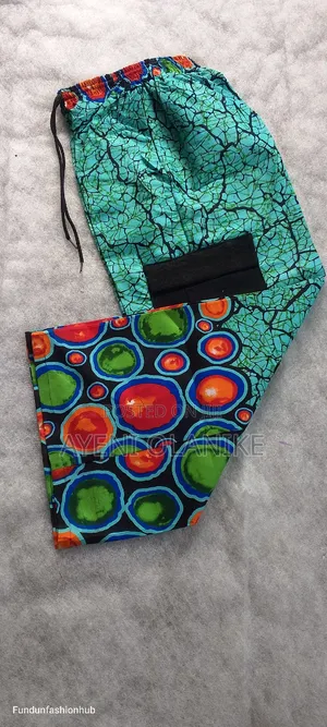 Ankara Trouser for Men Women African Native Asooke Pocket