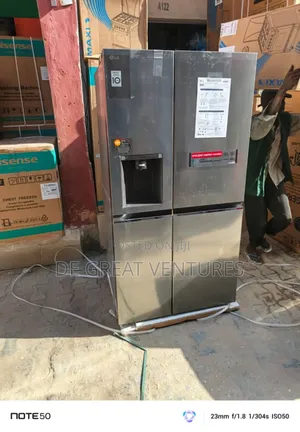 Brand New Lg Side-Side Fridge 647l Inverter Dispenser Silver