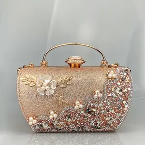 Gold Beaded Clutch