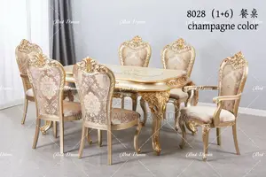 New Modern Royal Set of Dinning Table With 6 Chairs