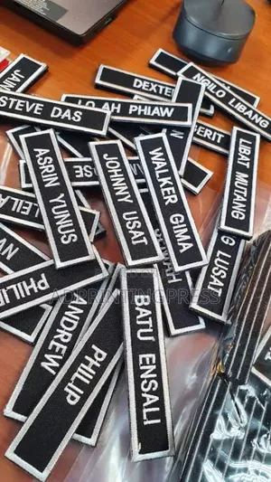 3d Monogram Name Tag, Cap And Tshirt Customise