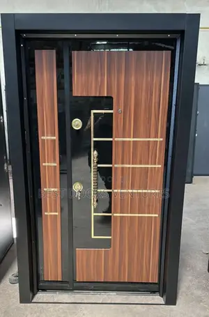 Luxury Security Door Black and Brown Series