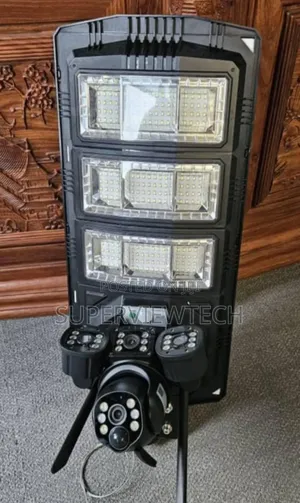 Solar Cctv Street Light Camera With 3 Lens