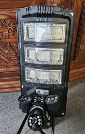 Solar Powered Street Light With Ultra Hd Ai Cctv Camera