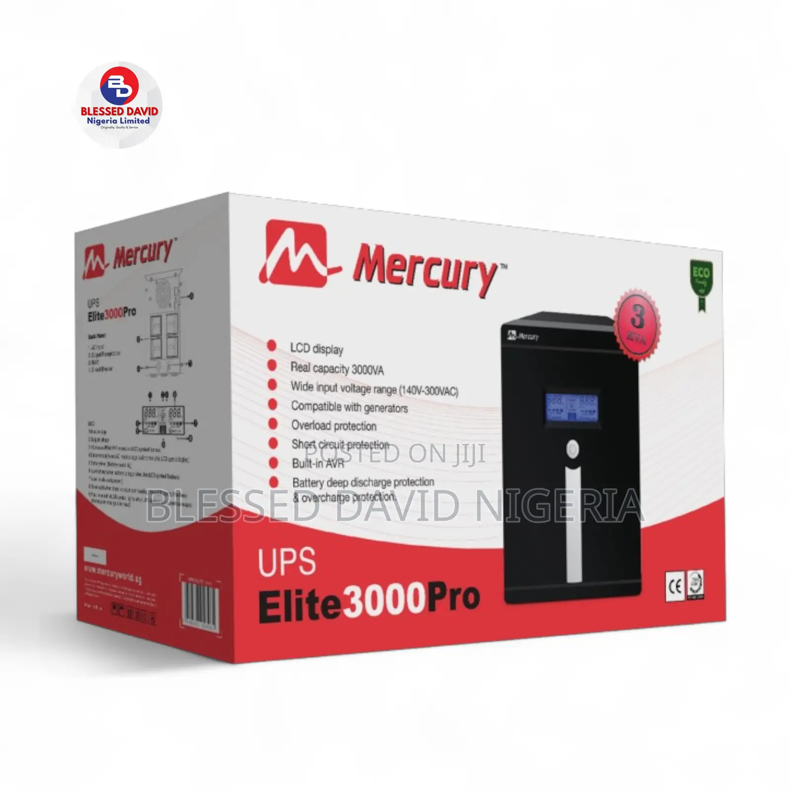 Mercury Elite 3000va Pro 3kva Ups
