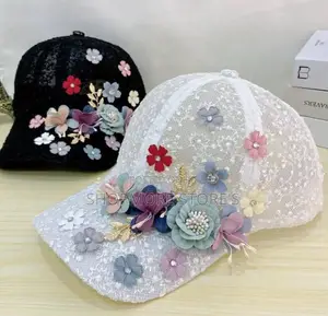 Rose Designed Face Cap
