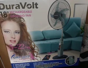Duravolt 18" Rechargeable Standing Fan
