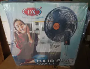 Ox Plus 18" Rubber Blades Wall Mount Fan