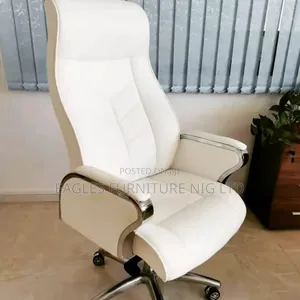 100% Pure Leather Swivel Executive Office Chair
