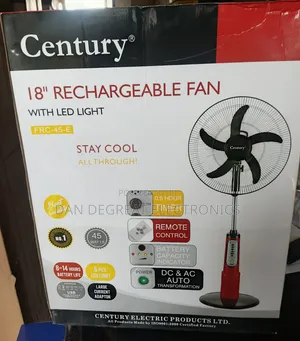 Century 18" Rechargeable Standing Fan FRC-45-E
