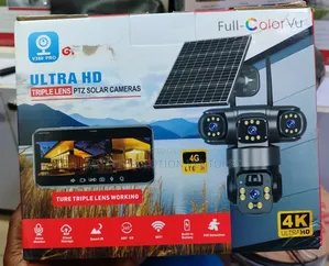 V380 Pro Ultra Hd Triple Lens PTZ Solar Camera.