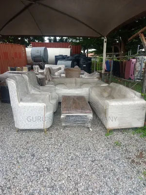 Top Notch Quality Off White 7 Seaters Chairset