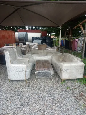 Top Notch Quality Off White 7 Seaters Chairset