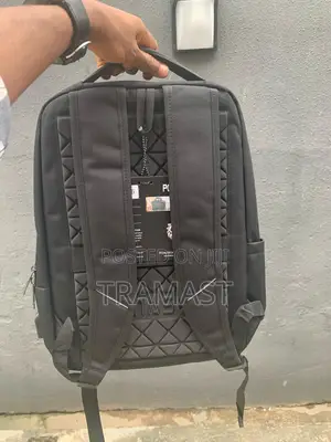 Black Ponasoo Back Pack For Laptops