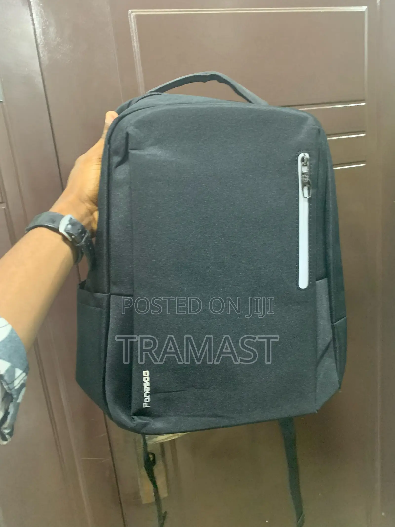 Black Ponasoo Back Pack For Laptops