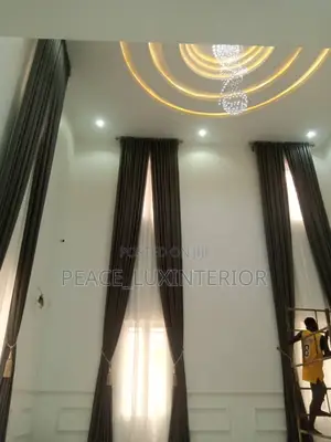 Dark Grey Unique Curtain
