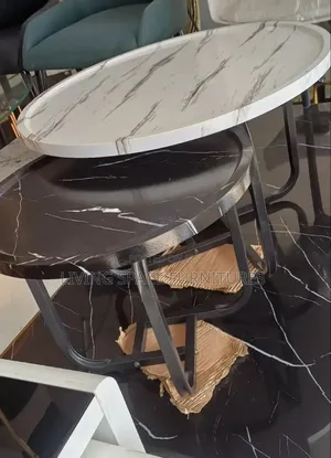 Marble Top Coffee Table 1+1 Set