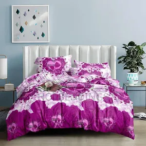 Quality Plain Color Duvet, Bedsheet With 4 Pillow Cases