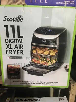 Scoville 11l Xl Digital Air Fryer Oven With Rotisserie