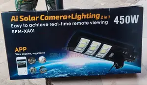450watts Ai Solar Camera Lighting System With Remote Control