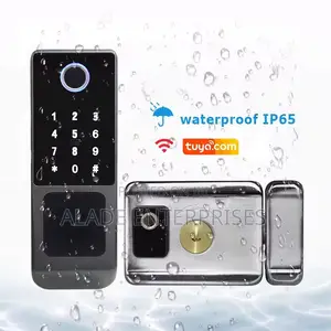 Ip65 Waterproof Smart Tuya Wifi Fingerprint Digital Rim Lock