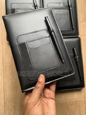 A5 Notebook and Pen Set With Phone and Card Holder