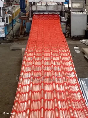 Step Tiles Design Aluminum Roofing Sheet Red Oven Baked