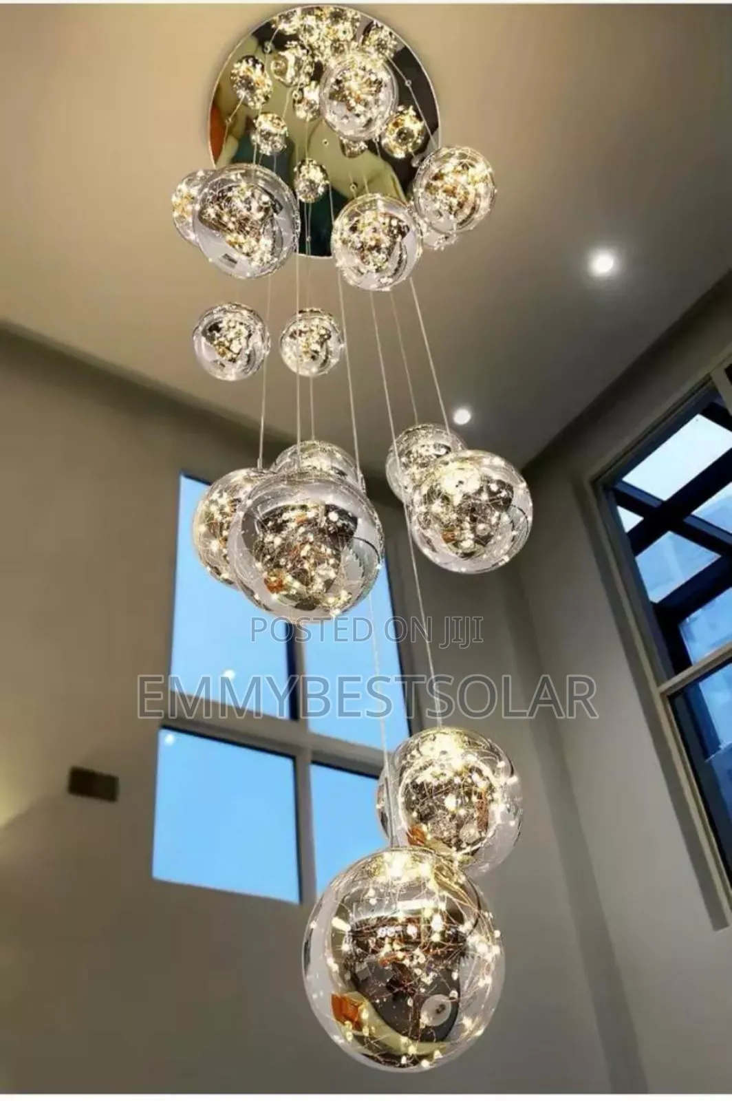 Transparent Glass Staircase Led Dropping Light