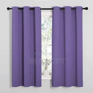 Thermal Insulated Room Lilac Purple Blackout Curtains